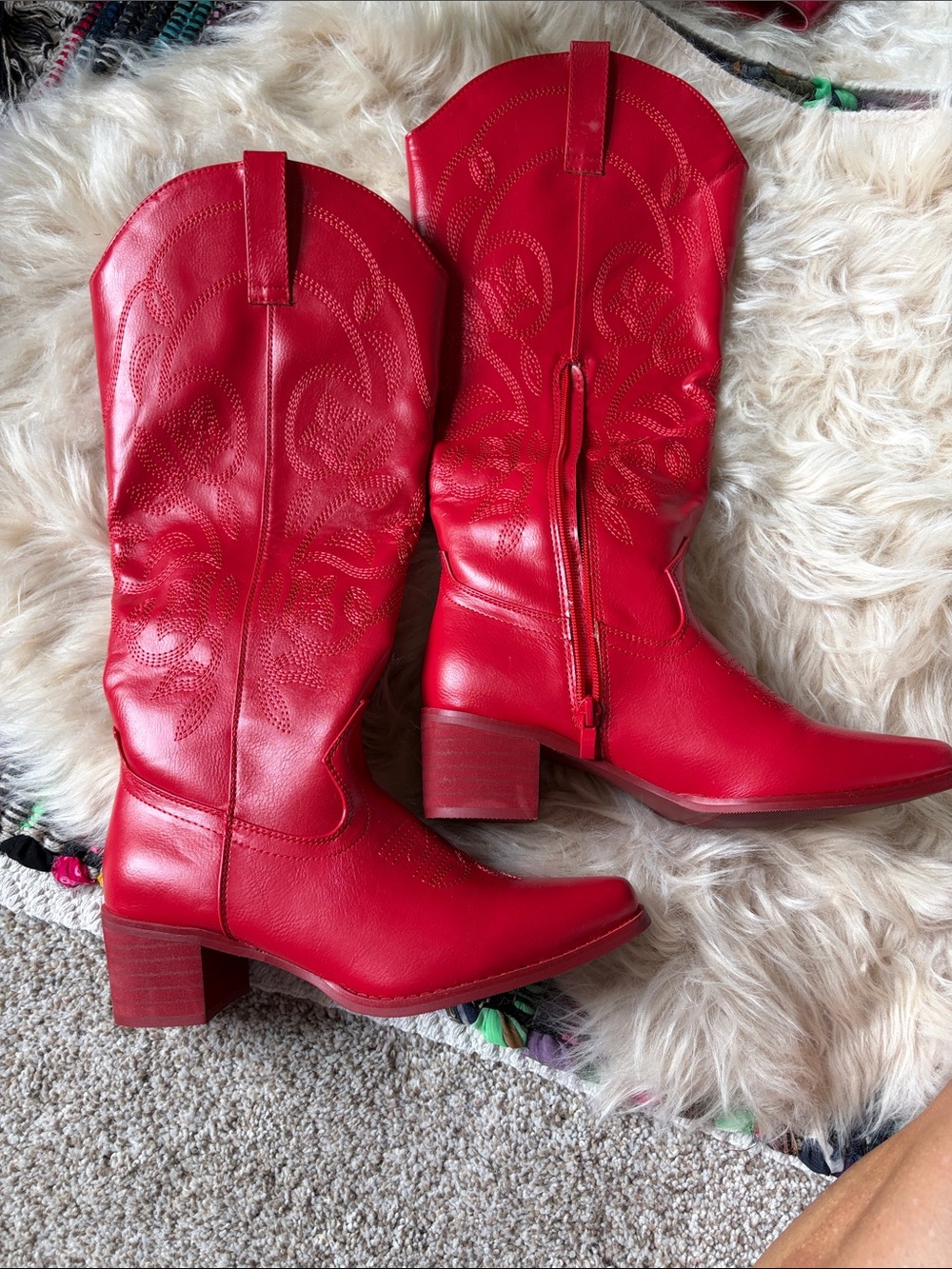 Red Women's Western Boots